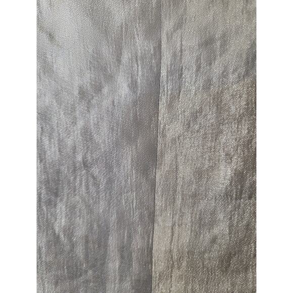 Vilagallo Cream Gold Sheen Shiny Flowy Boho Chic Peasant Top Blouse, Size Large - Picture 6 of 10